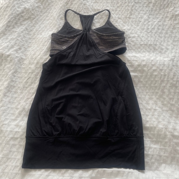 Lululemon No Limits Tank. Size 4. Color: Black / Wee Are From Space Black Cashew - Picture 8 of 13
